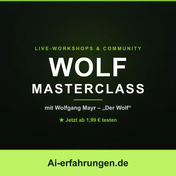 WOLF MASTERCLASS: KI im Business nutzen – ohne Hype
